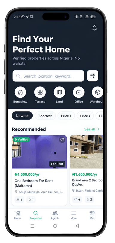 PropLeap Mobile App Screen
